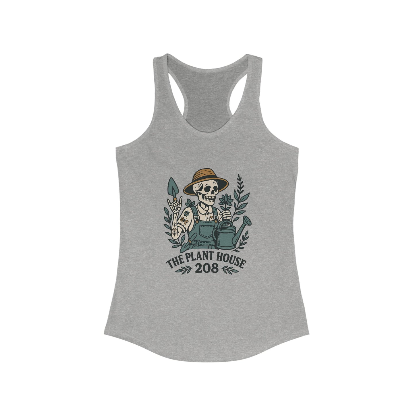 Gardener Racerback Tank Top, Women's Fitness Top, Wellness Apparel, Motivational Workout Tank, Recovery Awareness Clothing