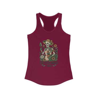 Gardener #2 Racerback Tank Top, Women's Fitness Top, Wellness Apparel, Motivational Workout Tank, Recovery Awareness Clothing