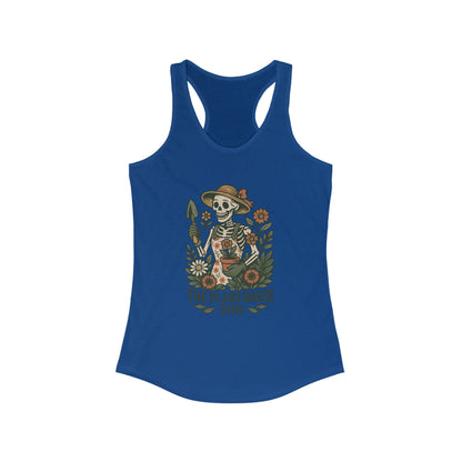 Gardener #2 Racerback Tank Top, Women's Fitness Top, Wellness Apparel, Motivational Workout Tank, Recovery Awareness Clothing