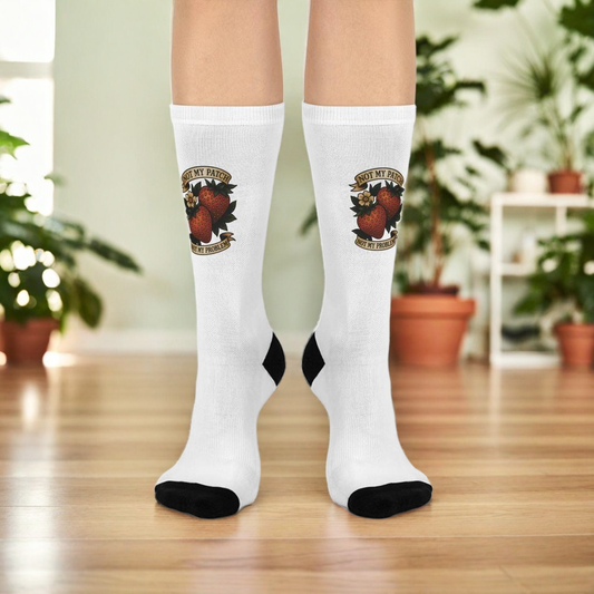 Nor My Patch Not My Problem Crew Socks