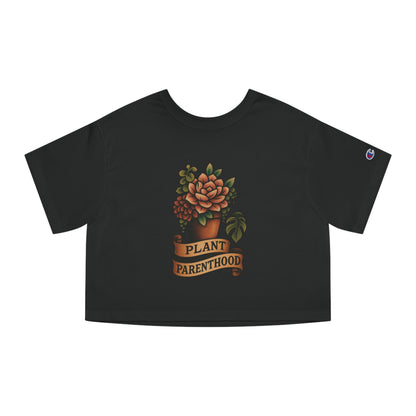 The Plant House 208 - Plant Parenthood Succ. Cropped T-Shirt