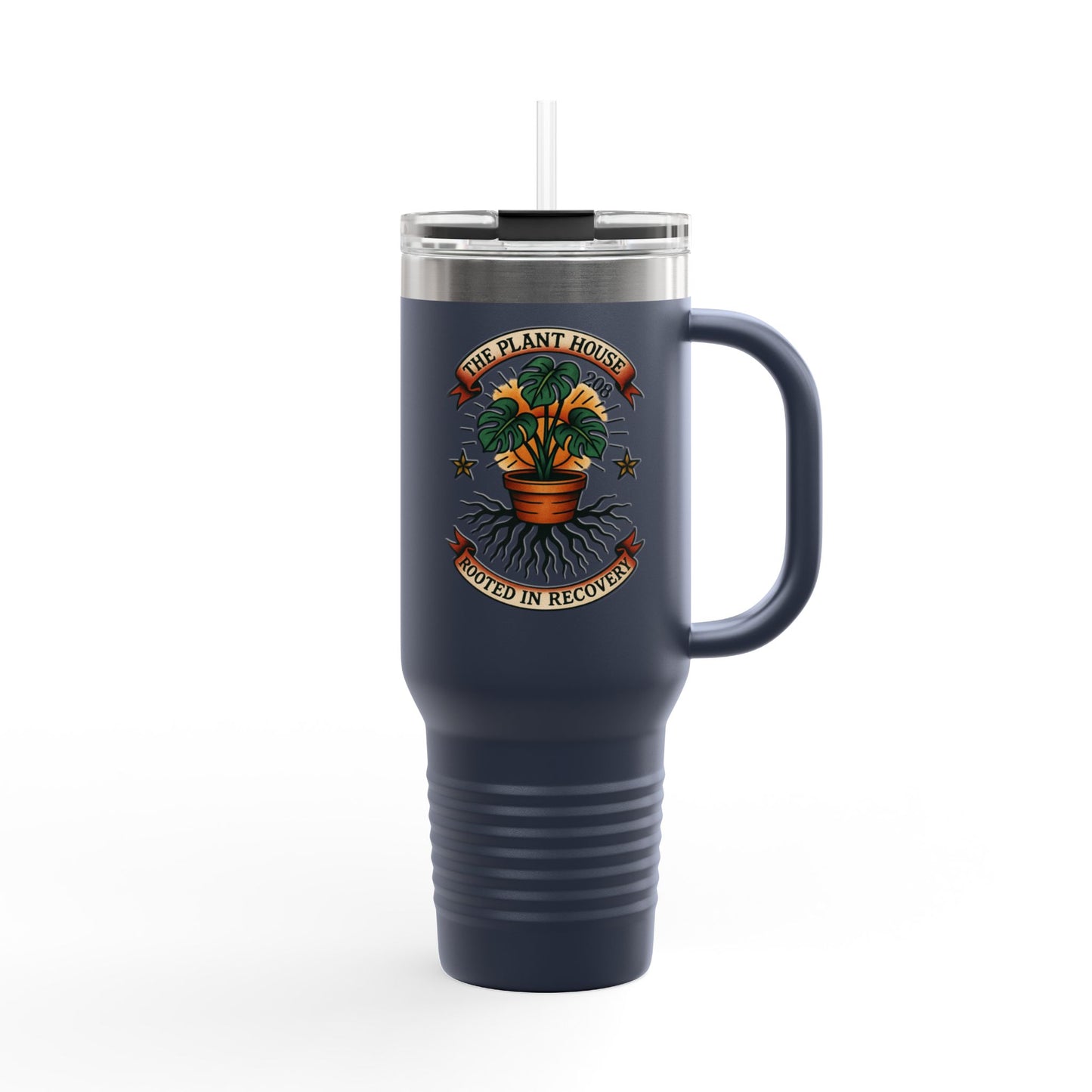 The Plant House 208 “Rooted in Recovery” Insulated Travel Mug