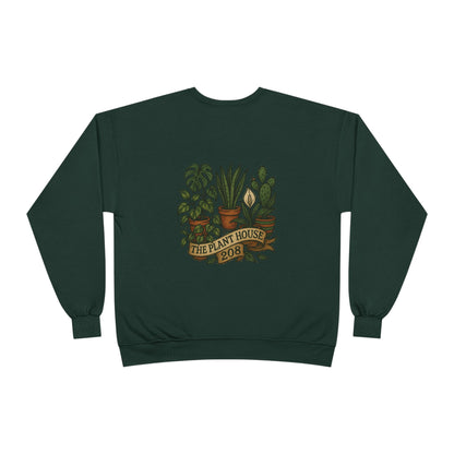 Plant House Crewneck Sweatshirt - Eco-Friendly Unisex Apparel