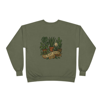 Plant House Crewneck Sweatshirt - Eco-Friendly Unisex Apparel