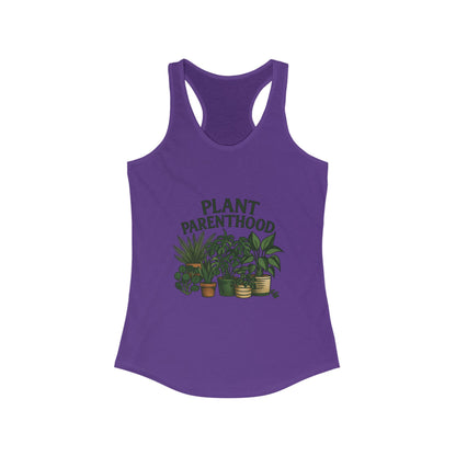 Plant Parenthood 2 Racerback Tank Top, Women's Fitness Top, Wellness Apparel, Motivational Workout Tank, Recovery Awareness Clothing