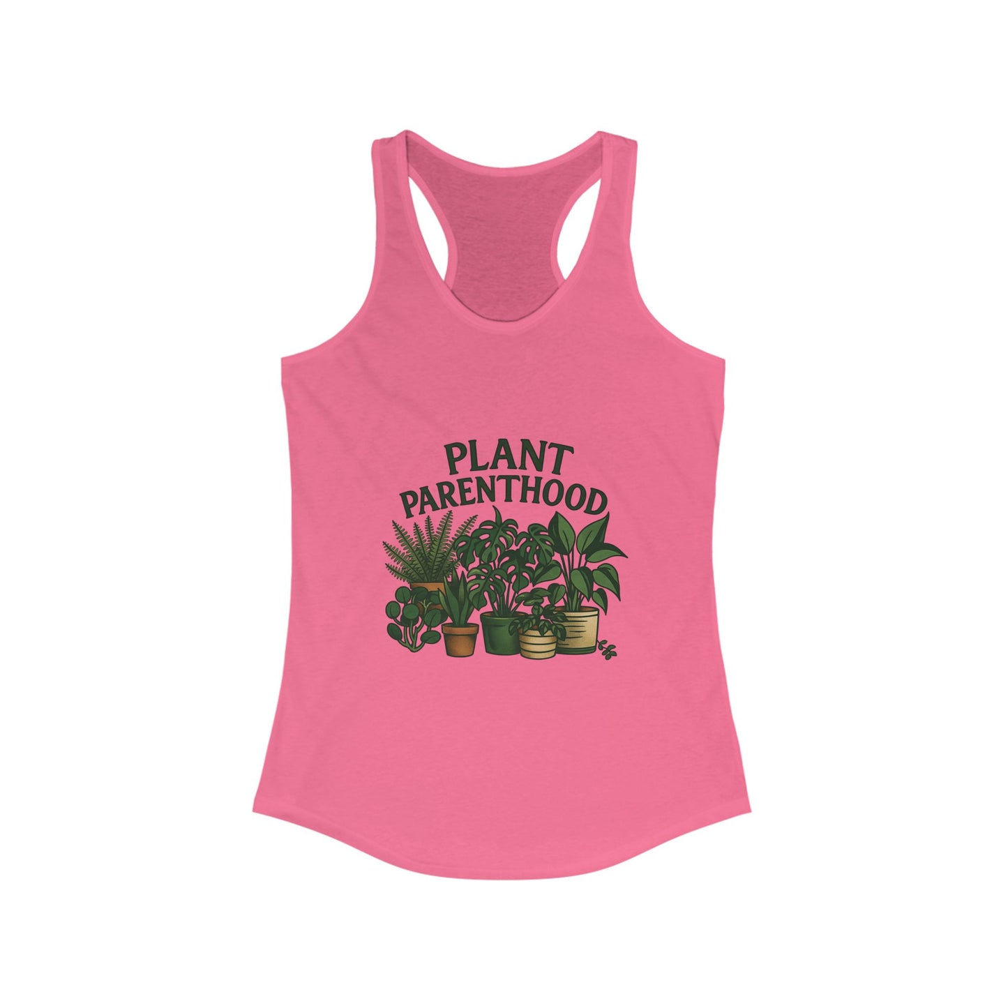 Plant Parenthood 2 Racerback Tank Top, Women's Fitness Top, Wellness Apparel, Motivational Workout Tank, Recovery Awareness Clothing