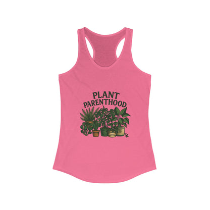 Plant Parenthood 2 Racerback Tank Top, Women's Fitness Top, Wellness Apparel, Motivational Workout Tank, Recovery Awareness Clothing