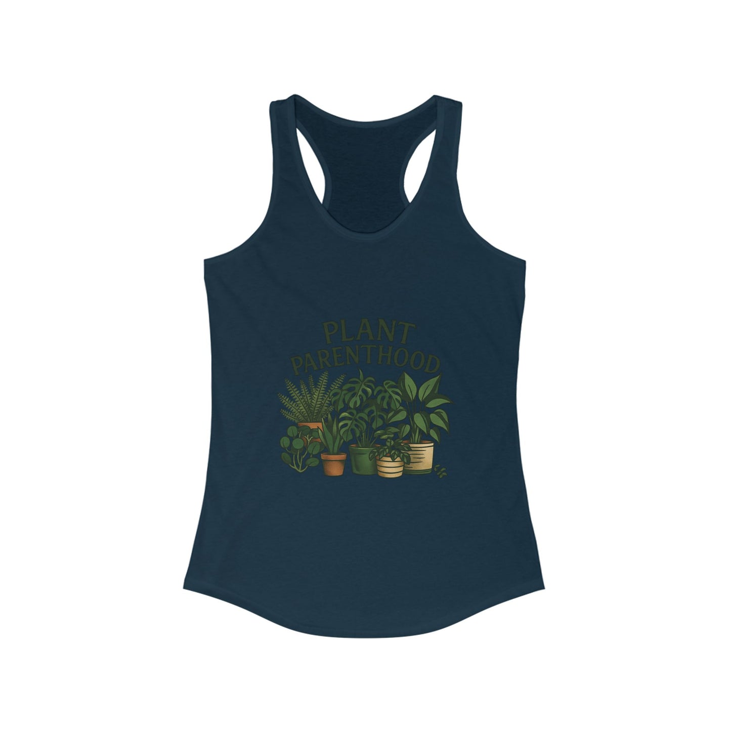 Plant Parenthood 2 Racerback Tank Top, Women's Fitness Top, Wellness Apparel, Motivational Workout Tank, Recovery Awareness Clothing