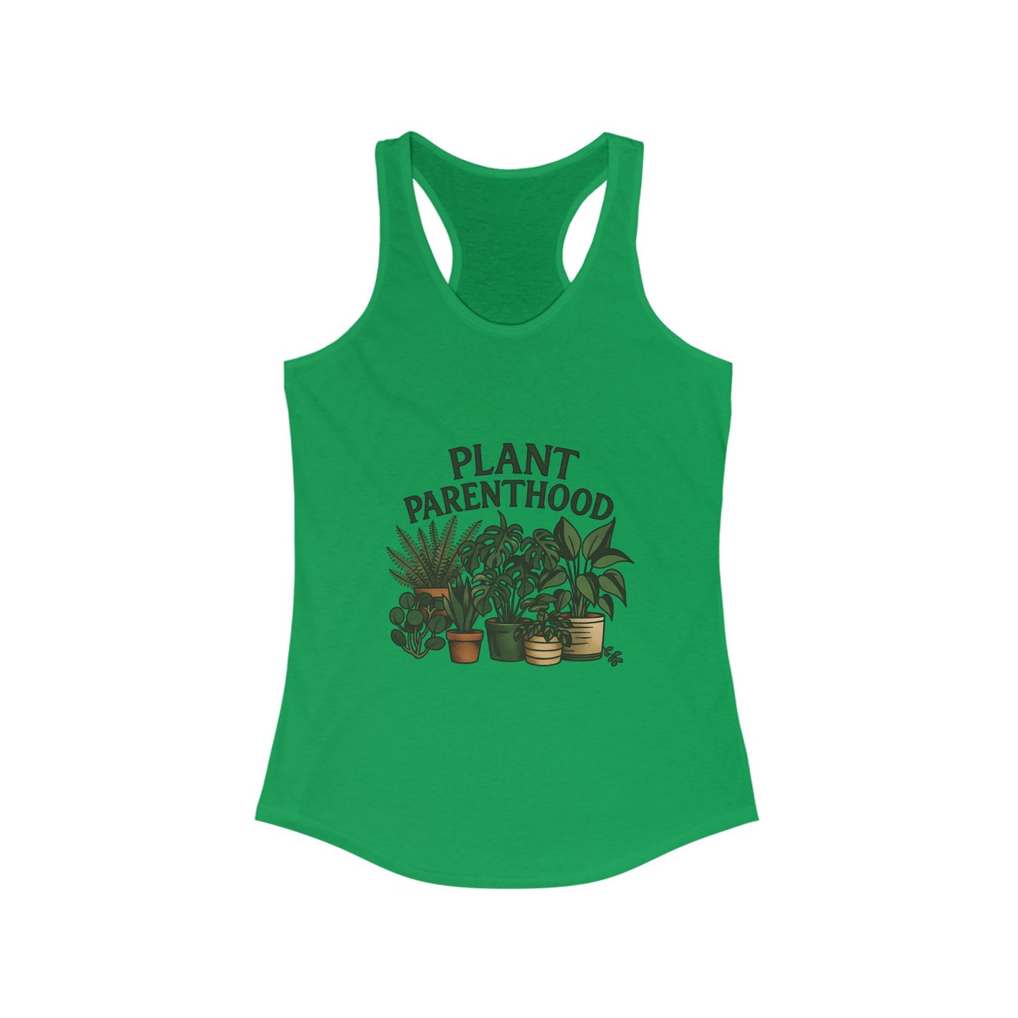 Plant Parenthood 2 Racerback Tank Top, Women's Fitness Top, Wellness Apparel, Motivational Workout Tank, Recovery Awareness Clothing