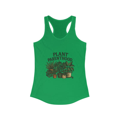 Plant Parenthood 2 Racerback Tank Top, Women's Fitness Top, Wellness Apparel, Motivational Workout Tank, Recovery Awareness Clothing