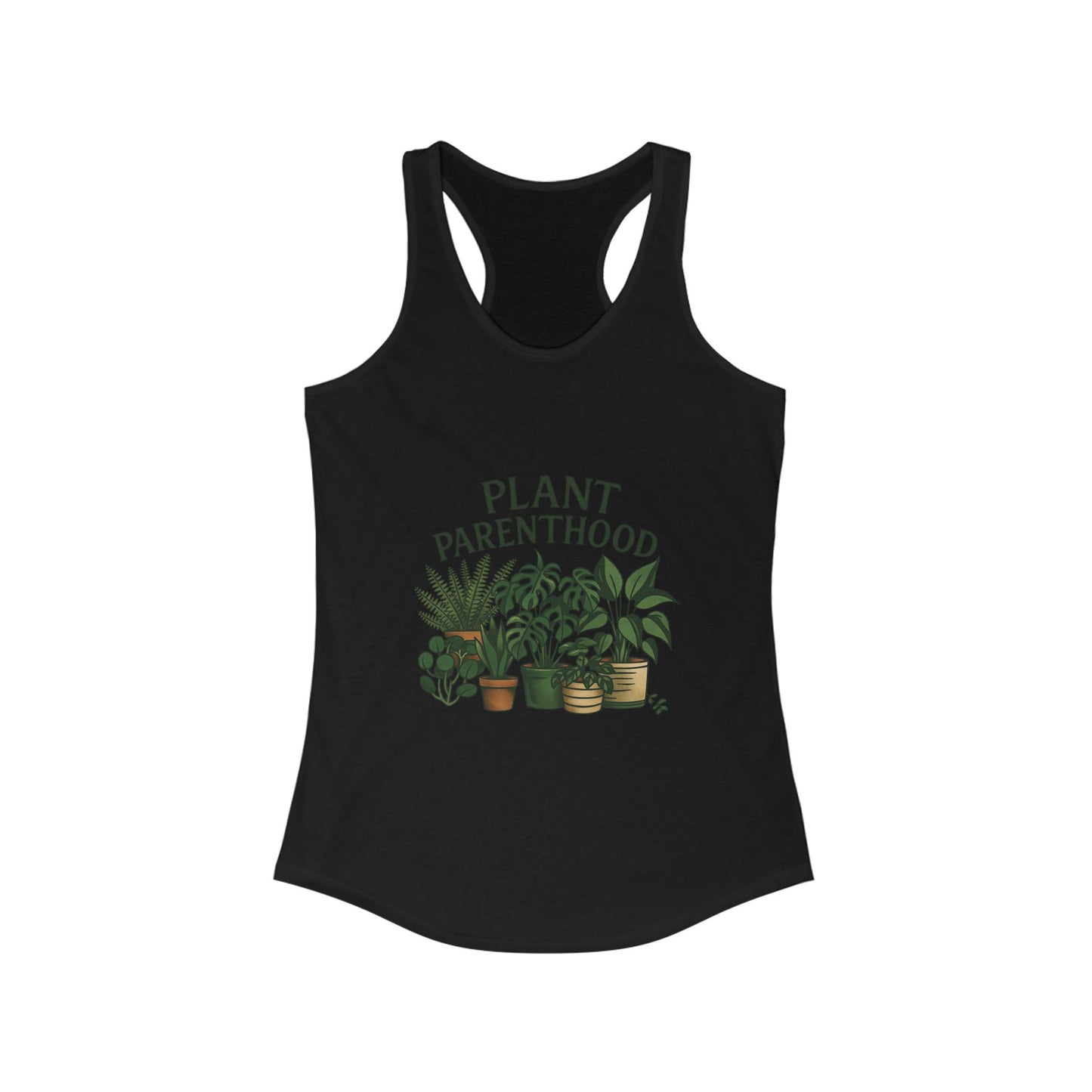 Plant Parenthood 2 Racerback Tank Top, Women's Fitness Top, Wellness Apparel, Motivational Workout Tank, Recovery Awareness Clothing