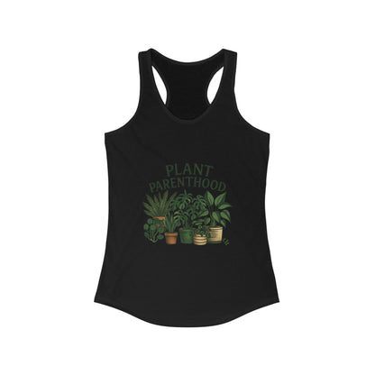 Plant Parenthood 2 Racerback Tank Top, Women's Fitness Top, Wellness Apparel, Motivational Workout Tank, Recovery Awareness Clothing