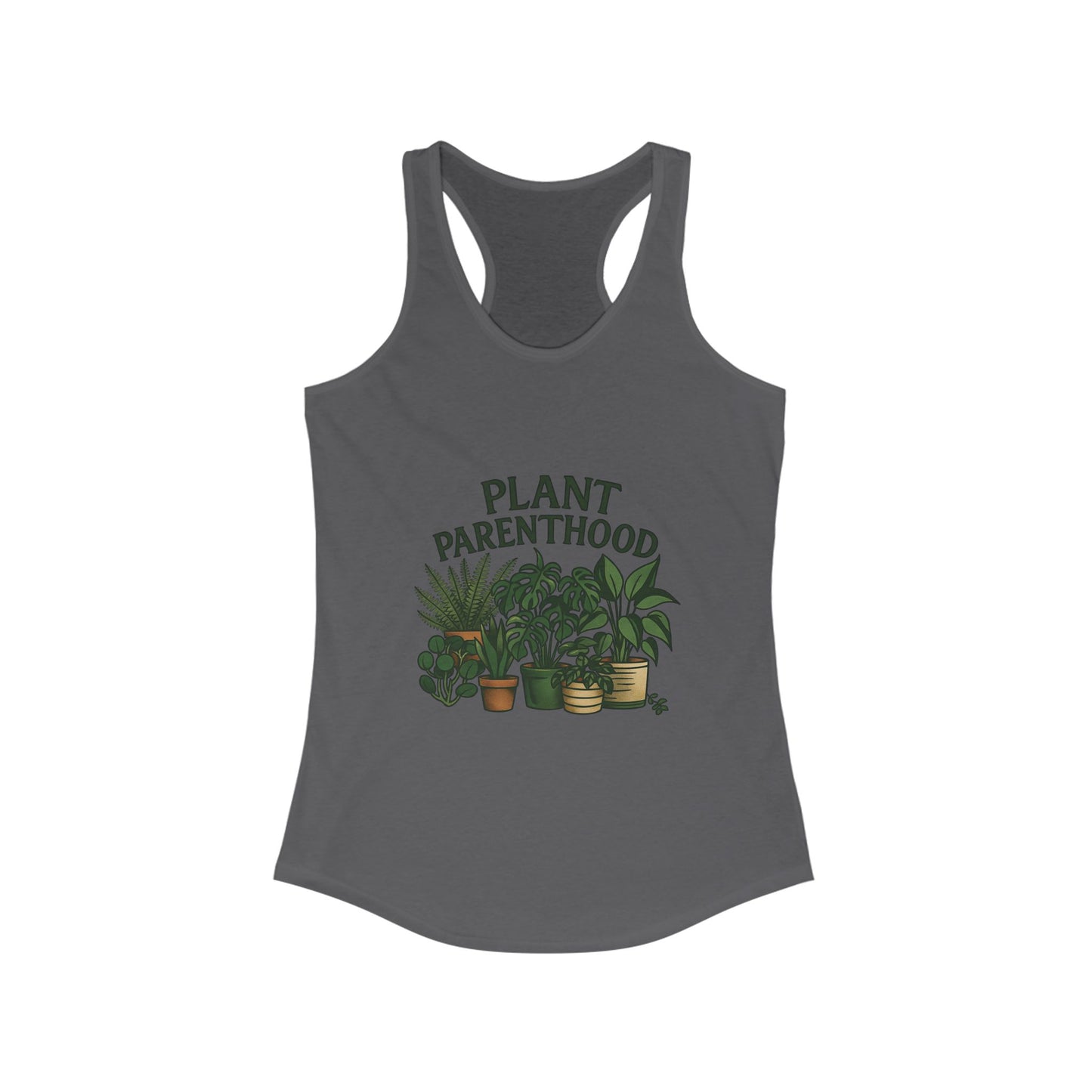 Plant Parenthood 2 Racerback Tank Top, Women's Fitness Top, Wellness Apparel, Motivational Workout Tank, Recovery Awareness Clothing