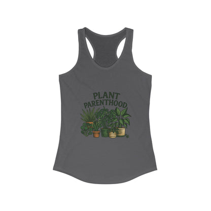 Plant Parenthood 2 Racerback Tank Top, Women's Fitness Top, Wellness Apparel, Motivational Workout Tank, Recovery Awareness Clothing