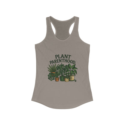 Plant Parenthood 2 Racerback Tank Top, Women's Fitness Top, Wellness Apparel, Motivational Workout Tank, Recovery Awareness Clothing