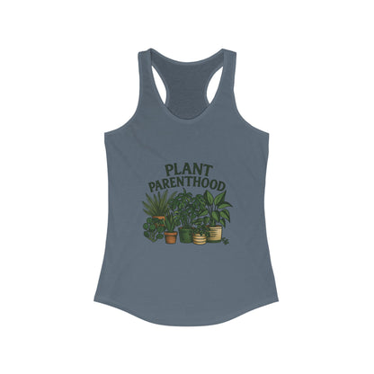 Plant Parenthood 2 Racerback Tank Top, Women's Fitness Top, Wellness Apparel, Motivational Workout Tank, Recovery Awareness Clothing