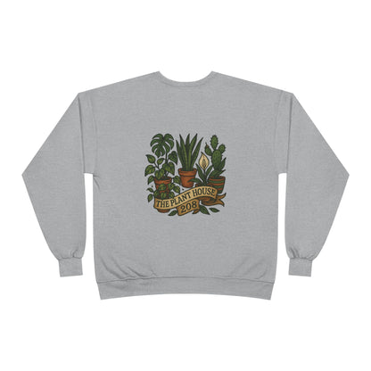 Plant House Crewneck Sweatshirt - Eco-Friendly Unisex Apparel