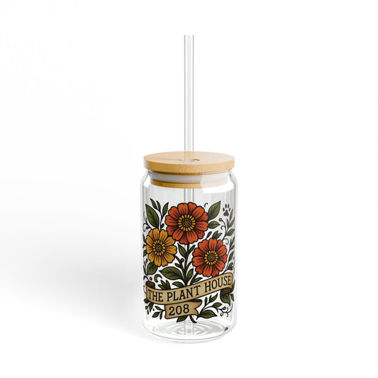 The Plant House 208 Floral Sipper Glass