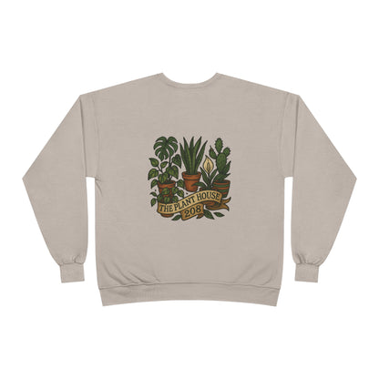 Plant House Crewneck Sweatshirt - Eco-Friendly Unisex Apparel