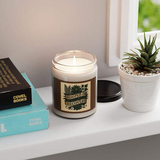 Rooted in Recovery Soy Candle | Aromatherapy, Home Decor, Mindfulness Gift, Self-Care, Wellness