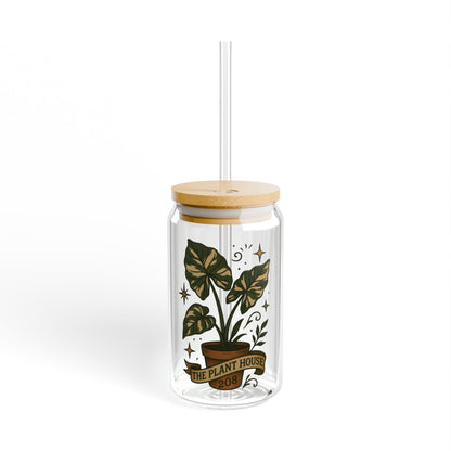 The Plant House 208 Variegated  -  Sipper Glass