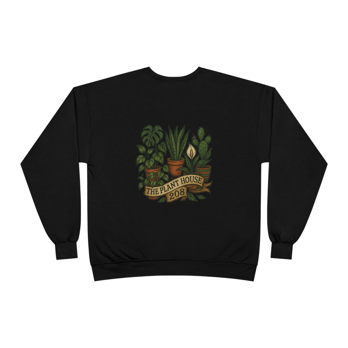Plant House Crewneck Sweatshirt - Eco-Friendly Unisex Apparel