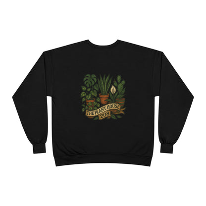 Plant House Crewneck Sweatshirt - Eco-Friendly Unisex Apparel