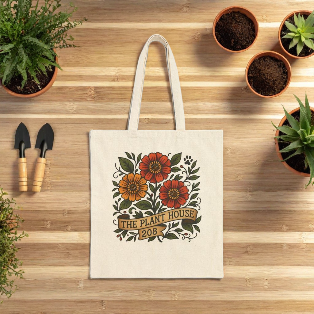 The Plant House Zinnia 208 Floral Tote Bag,