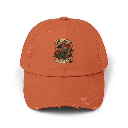 The Plant House 208   Hoeing Ain't Easy Distressed Cap