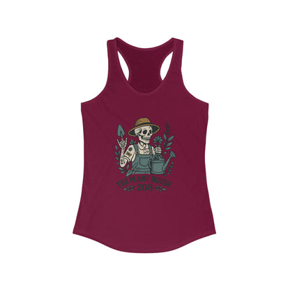 Gardener Racerback Tank Top, Women's Fitness Top, Wellness Apparel, Motivational Workout Tank, Recovery Awareness Clothing