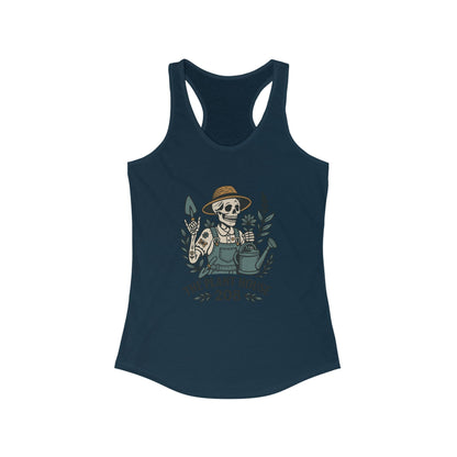 Gardener Racerback Tank Top, Women's Fitness Top, Wellness Apparel, Motivational Workout Tank, Recovery Awareness Clothing