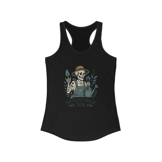 Gardener Racerback Tank Top, Women's Fitness Top, Wellness Apparel, Motivational Workout Tank, Recovery Awareness Clothing