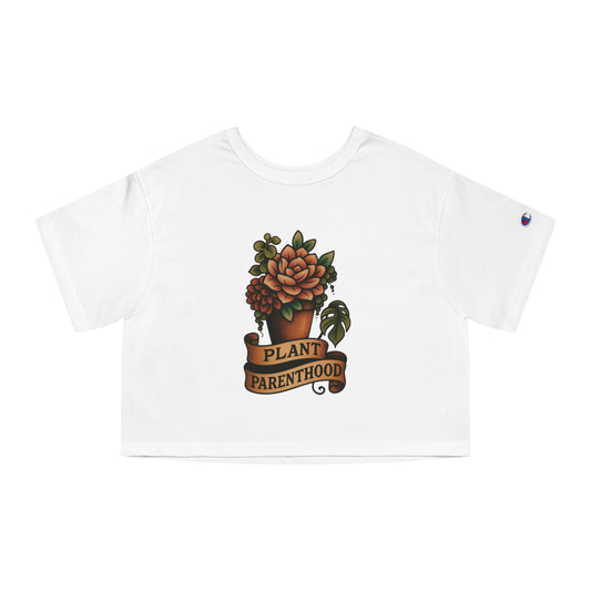The Plant House 208 - Plant Parenthood Succ. Cropped T-Shirt