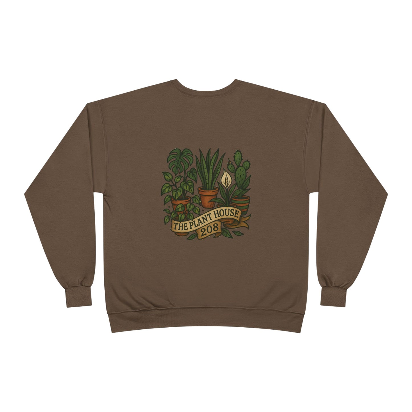 Plant House Crewneck Sweatshirt - Eco-Friendly Unisex Apparel