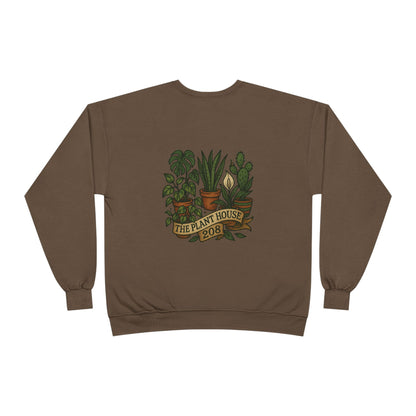 Plant House Crewneck Sweatshirt - Eco-Friendly Unisex Apparel