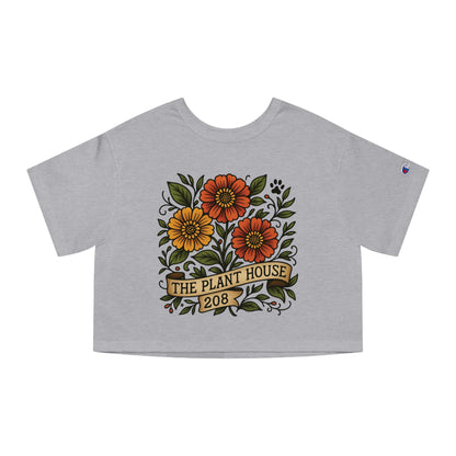 The Plant House 208 Floral Cropped T-Shirt
