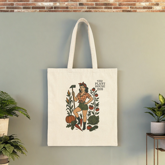 Pinup Gardener Tote Bag