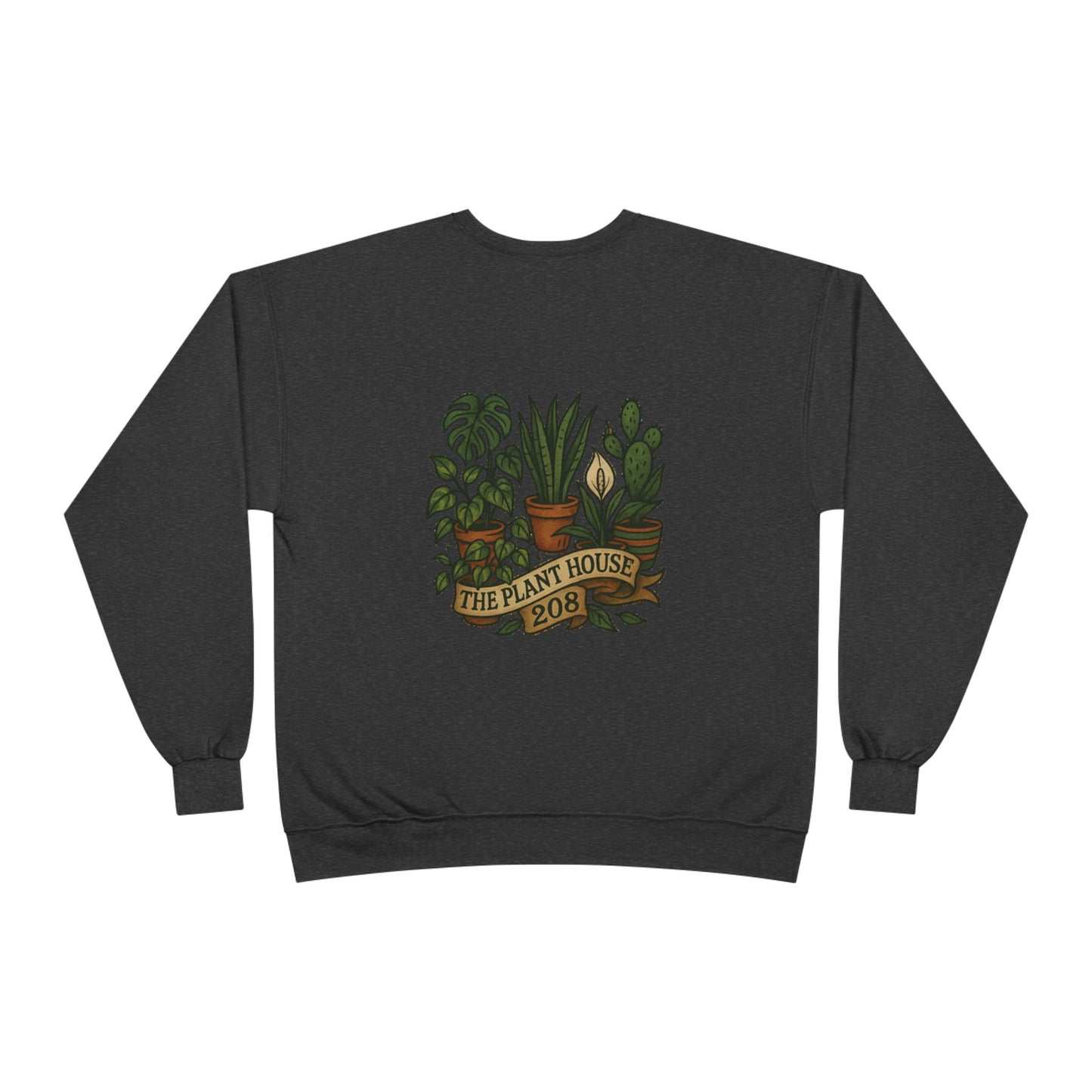 Plant House Crewneck Sweatshirt - Eco-Friendly Unisex Apparel