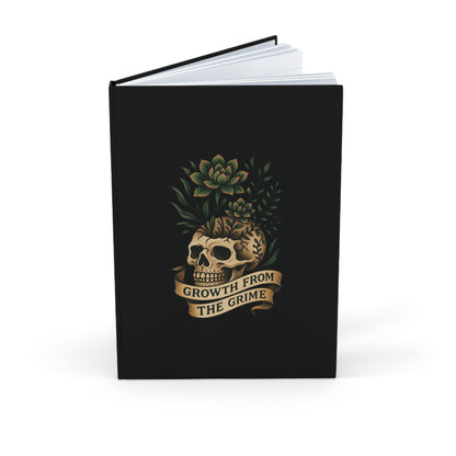 Growth From The Grime Journal - A5 Hardcover, Inspirational Notebook, Wellness Planner, Gift for Mental Health, Self-Care Diary