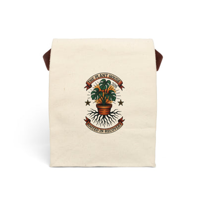 Eco-Friendly Canvas Lunch Bag, Personalized Lunch Tote, Reusable Lunch Bag, Plant Lover Gift, Stylish Food Carrier