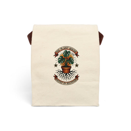 Eco-Friendly Canvas Lunch Bag, Personalized Lunch Tote, Reusable Lunch Bag, Plant Lover Gift, Stylish Food Carrier