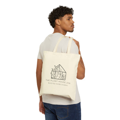 The Plant House 208 Logo Tote Bag, Eco-Friendly Cotton Bag