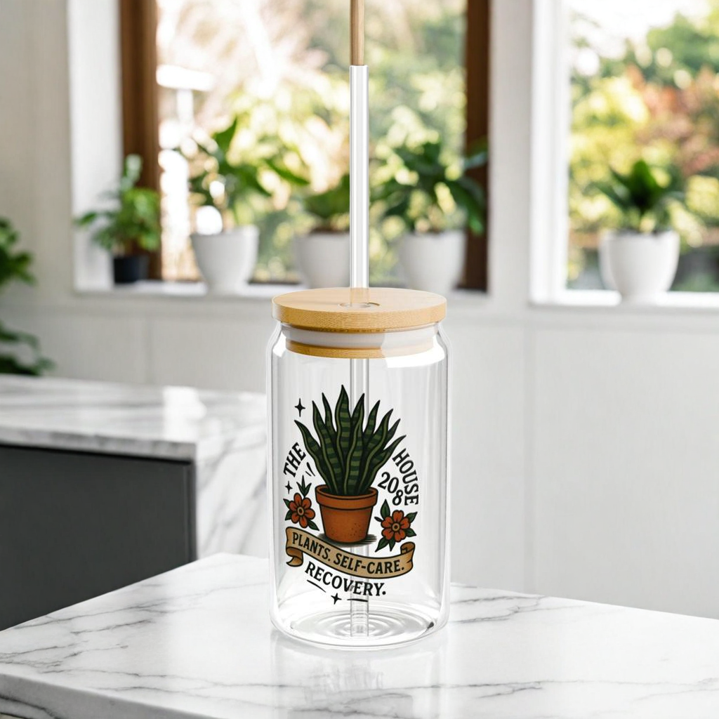 The Plant House 208 “Rooted in Recovery” Sipper Glass