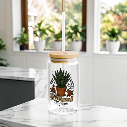 The Plant House 208 “Rooted in Recovery” Sipper Glass